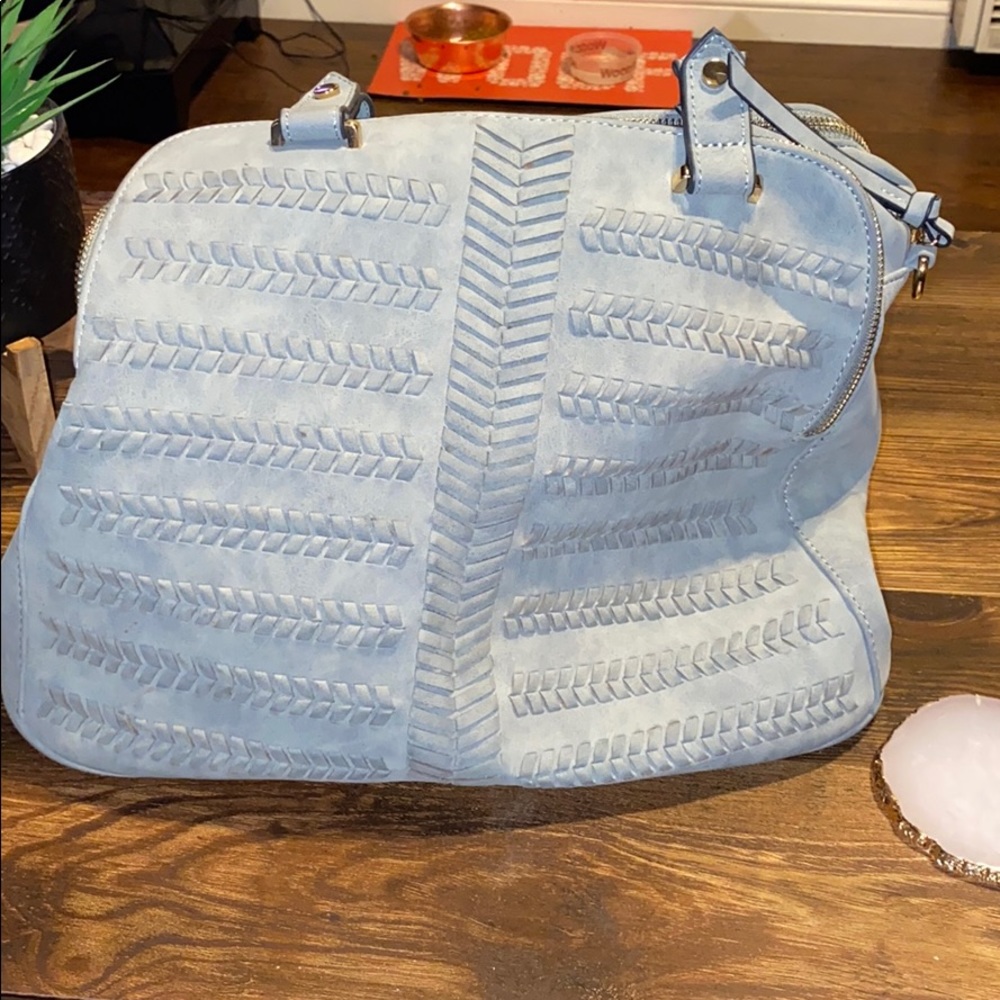 Blue handbag